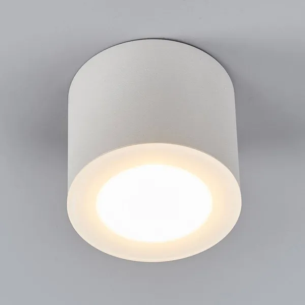 Helestra Oso foco de techo LED, redondo, blanco