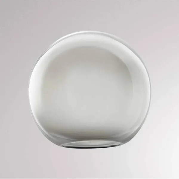 Molto Luce Pantalla Loon Ball Mini, Ø 18 cm, gris ahumado, cristal