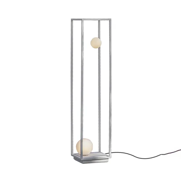 Karman Abachina lámpara de pie LED 2 luces blanco 103cm