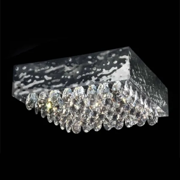 Patrizia Volpato Plafón MAGMA, colgante cristal claro, 51x51cm