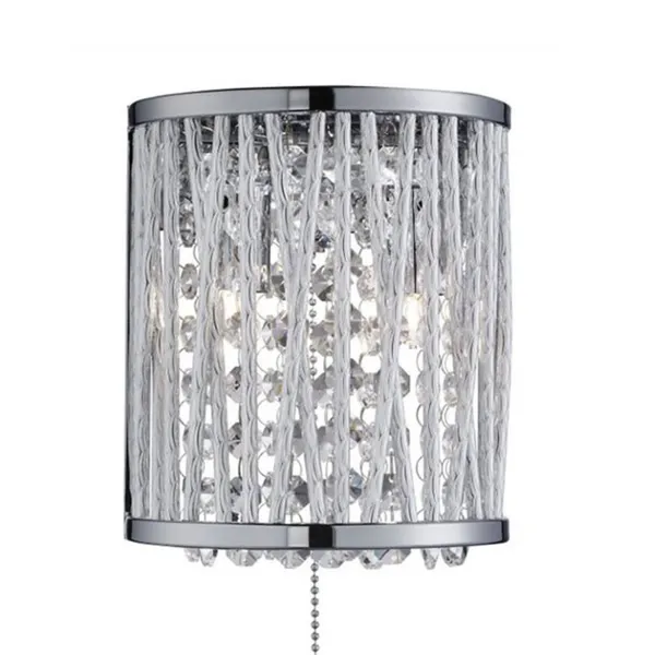 Searchlight Aplique Elise con colgantes brillantes