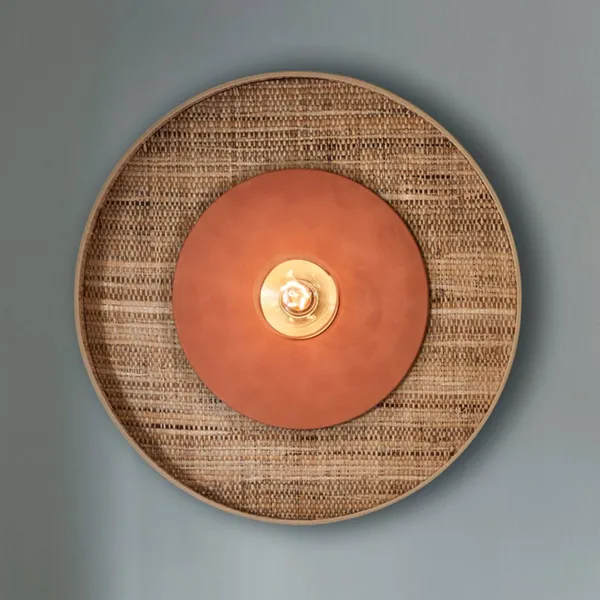MARKET SET Portinatx aplique de pared terracota, Ø50cm