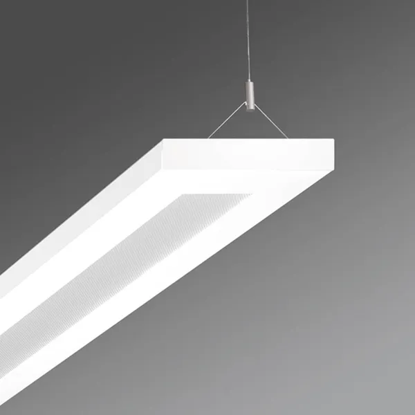 Regiolux Colgante LED oficina Stail microprisma 32W blanco