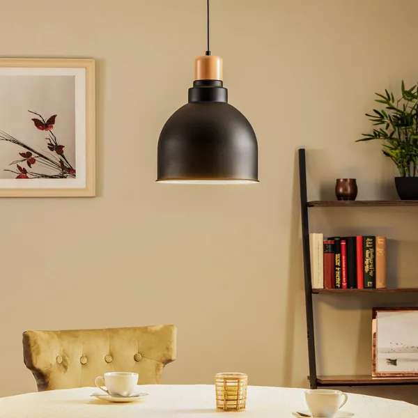 Avonni Lámpara colgante AV-4100-A2-BSY-30 con detalles en madera