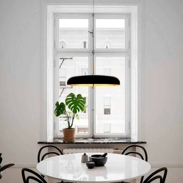 By Rydéns Shelby colgante negro/interior oro