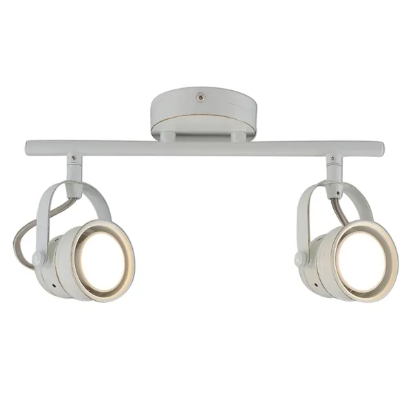 Näve Foco de techo LED Tessa, 2 luces, blanco antiguo