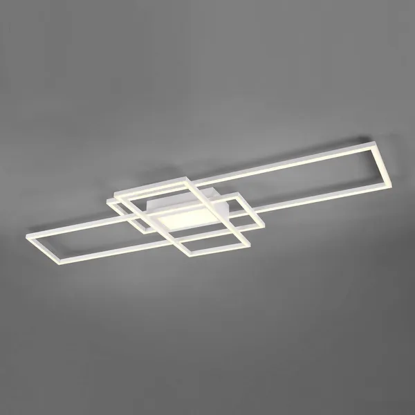 Trio Lighting Plafón LED Irvine 3.000-6.500 K, blanco mate