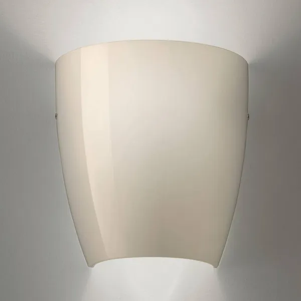 Vistosi Lámpara de pared de vidrio Dafne glossy gris