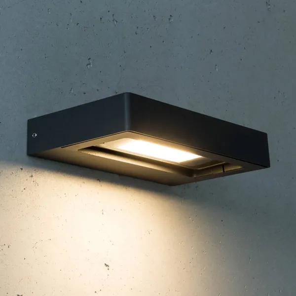 Heitronic Cordoba - aplique LED de exterior giratorio