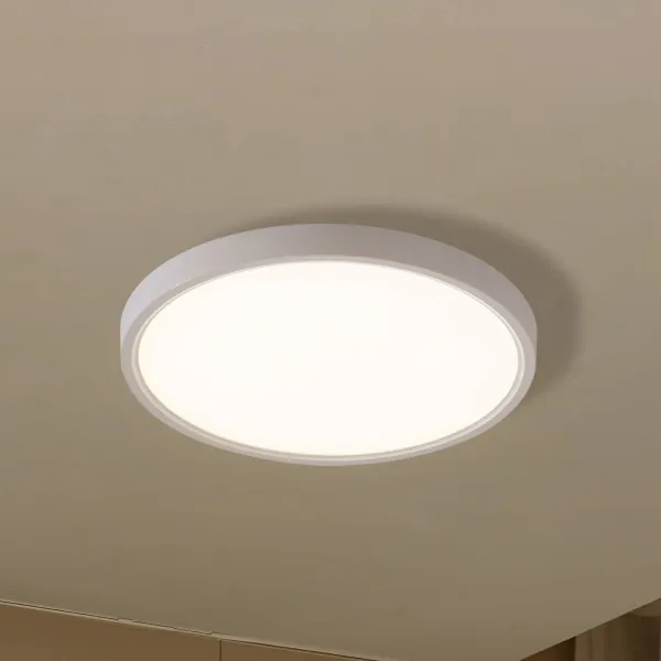 Lindby Smart plafón LED Deika, Ø 30 cm, blanco, Tuya
