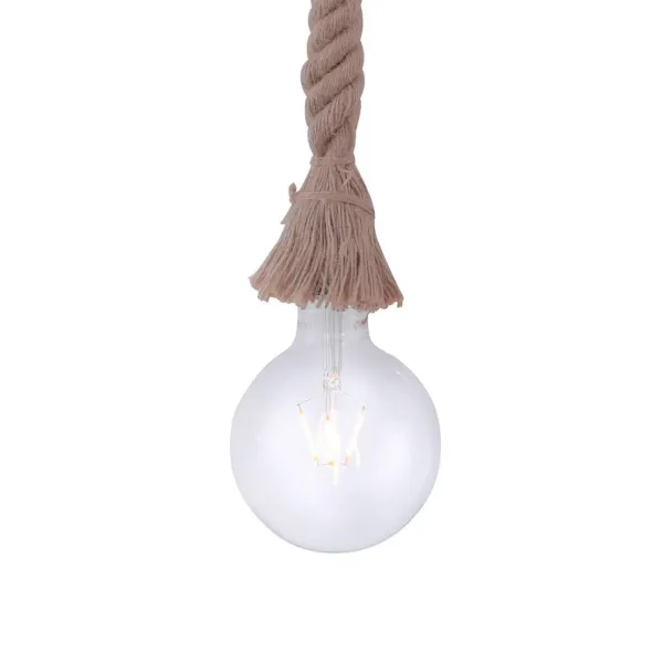 JUST LIGHT. GmbH Lámpara colgante Rope con cuerda, 1 luz