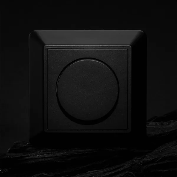 The Light Group Tapa SLC para regulador de intensidad de pared SmartOne AC, negro