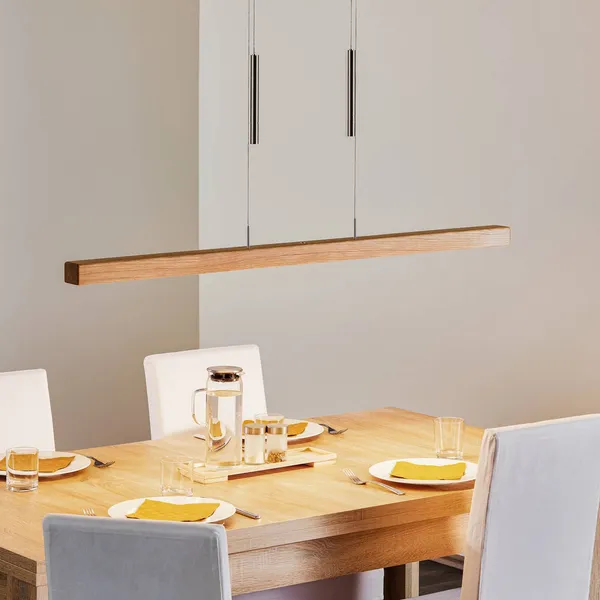 HerzBlut Leonora colgante down 121cm roble natural