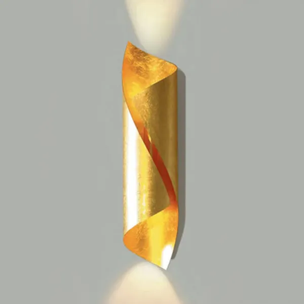 Knikerboker Hué aplique de pared LED altura 54 cm pan de oro