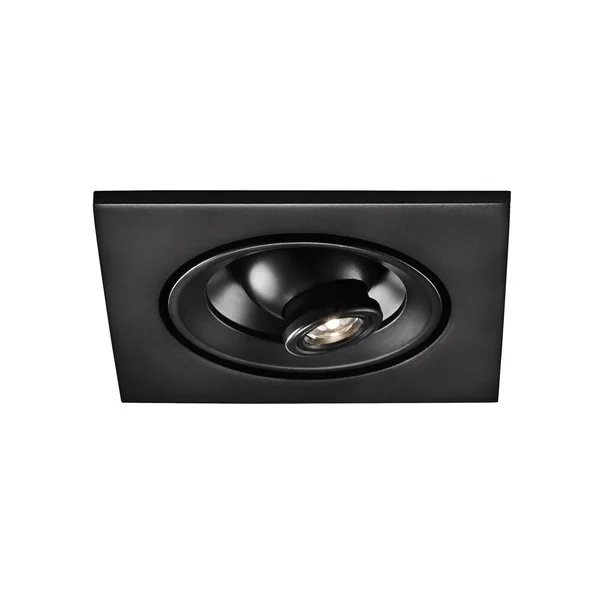 Egger Licht Egger DLS foco empotrable Riga Zooom, angular, negro, 2700K