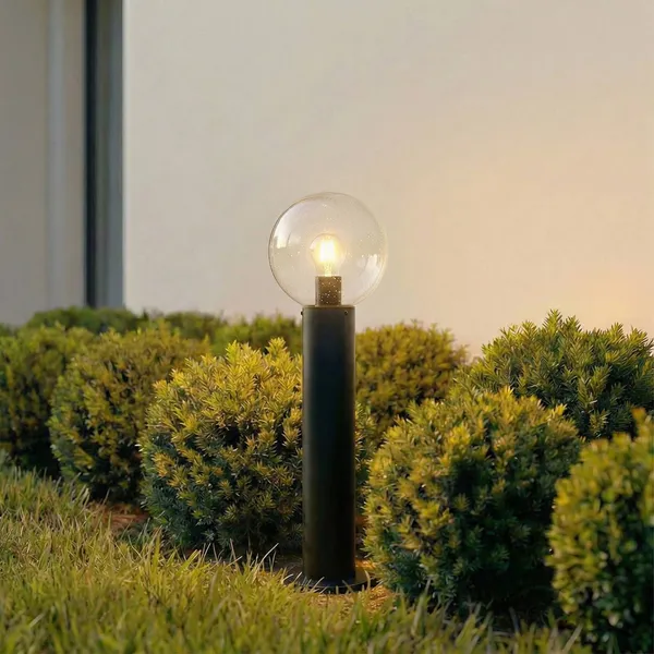 Baliza Lindby Dangan, negro/transparente, altura 60 cm, cristal