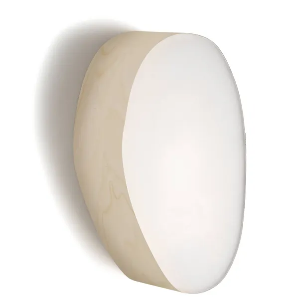 LZF LAMPS LZF Guijarro Aplique de pared LED pequeño, marfil