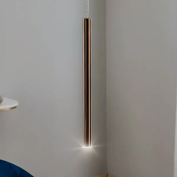 Schuller Valencia Lámpara colgante LED Varas, 1 luz, dorada