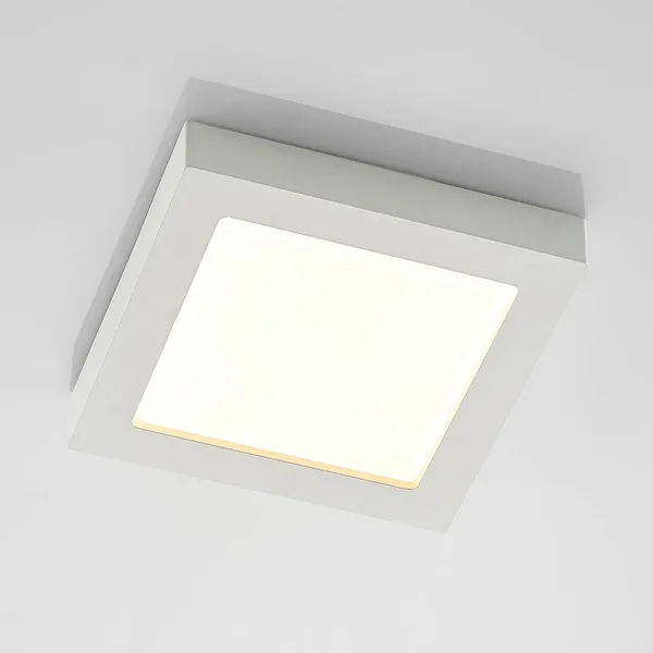 Prios Plafón LED Alette, blanco, 22,7 cm, 18 W, atenuable