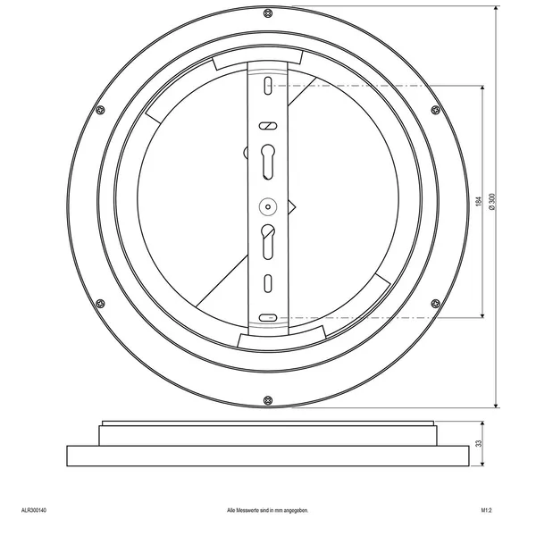 EVN ALR Panel LED blanco 15W Ø30cm 4.000K