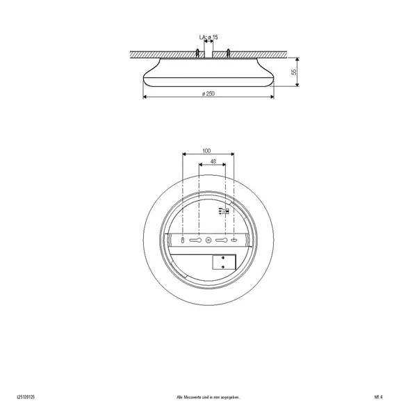 EVN Catino Plafón LED, CCT, 25 cm