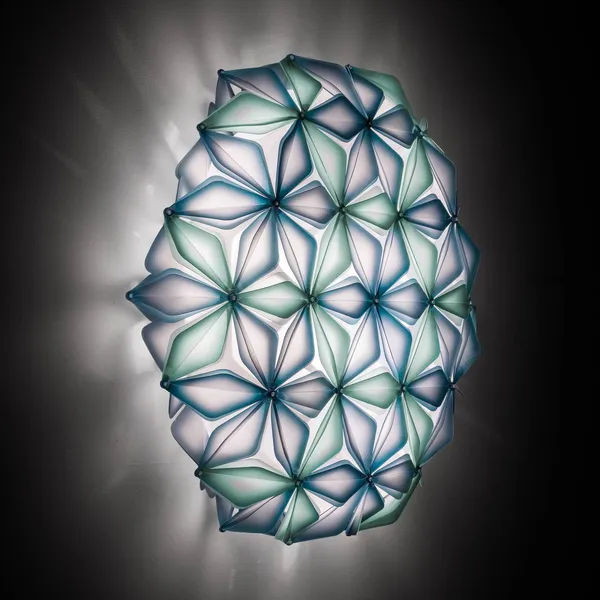 Plafón Slamp La Vie L, ancho 71 cm, azul