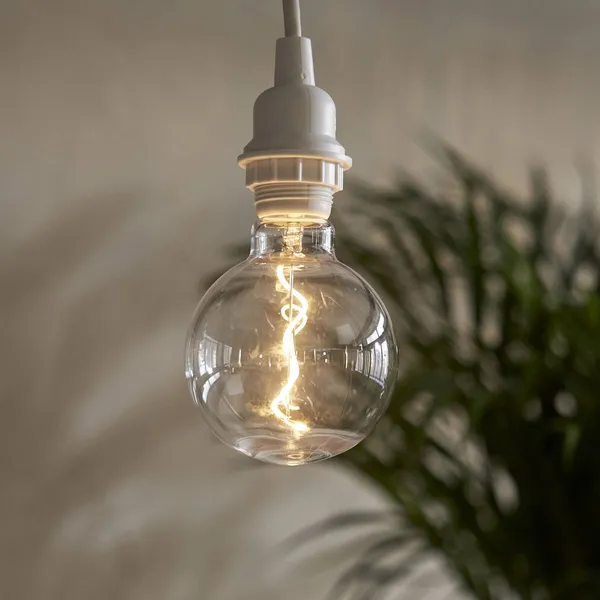 STAR TRADING Globo LED G95 E27 1W 2.200K con look filamento