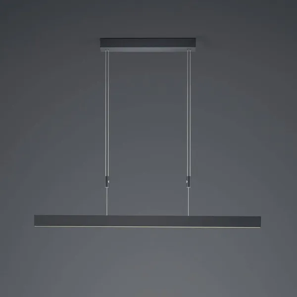 HELL Lámpara colgante LED Delta, 100 cm, negra