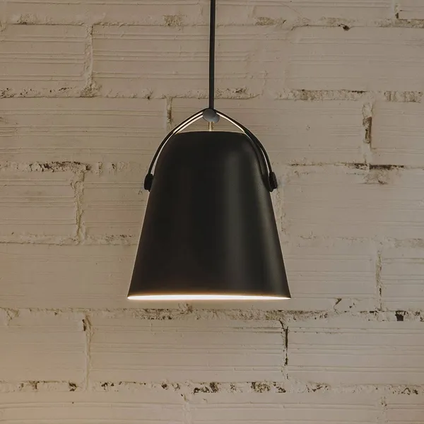 Lámpara colgante LEDS-C4 Napa, Ø 18 cm, negro