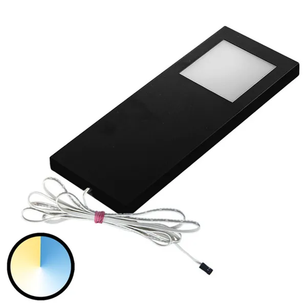 Hera Bajo mueble LED Dynamic Slim-Pad F 1 ud negro