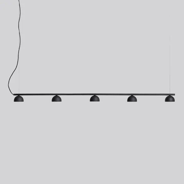 Northern Blush lámpara colgante LED 5 luces, negro