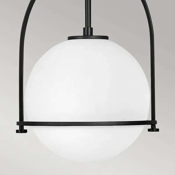 Quintiesse Lámpara colgante Somerset, 1 luz, negro