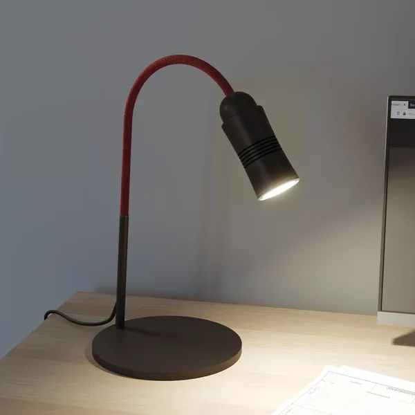 Top Light Neo! Table lámpara de mesa LED dim negro/rojo