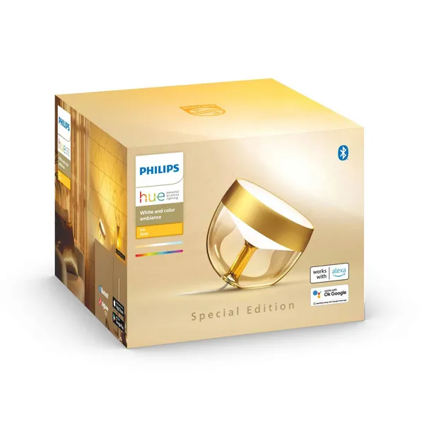 Philips Hue Iris WACA lámpara de mesa LED, oro