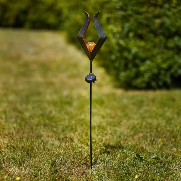 EGLO Lámpara con pica solar LED 48702 esfera de vidrio