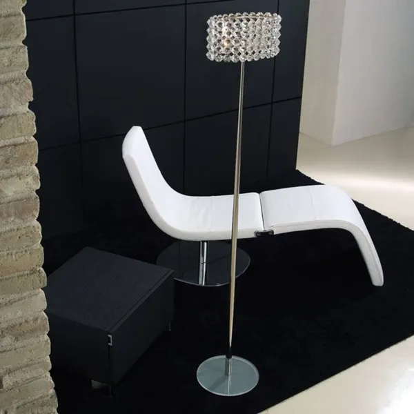 Marchetti BACCARAT lámpara de pie de cristal, transparente