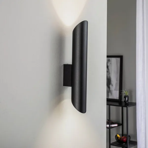 Nowodvorski Lighting Aplique de pared Eye Cut, negro