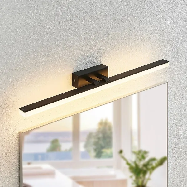 Lucande aplique de pared LED Lisana, horizontal, 75 cm, IP44