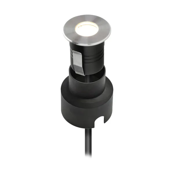 EVN P6721502 Foco de suelo LED empotrable, 12 V, redondo, 3000 K