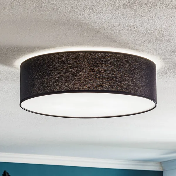 TK Lighting Plafón Rondo, gris oscuro Ø 45 cm