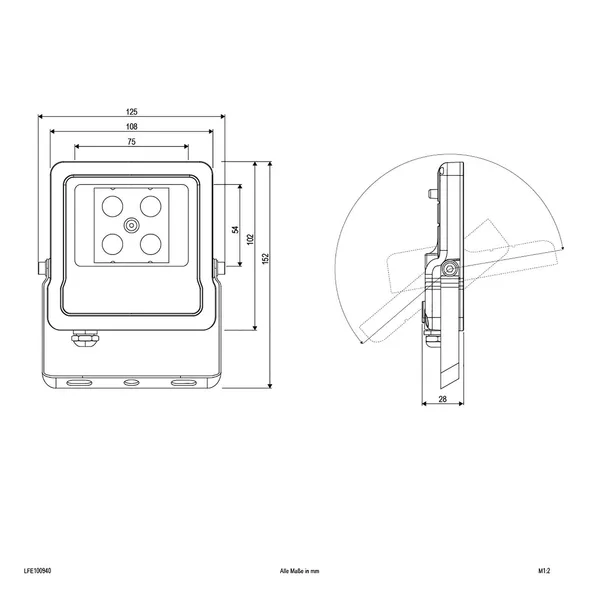 EVN Panthera foco exterior LED IP65 10W 4.000K