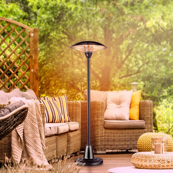 JUST LIGHT. GmbH Foco de pie Glow, IP34, 1.500W/3.000W