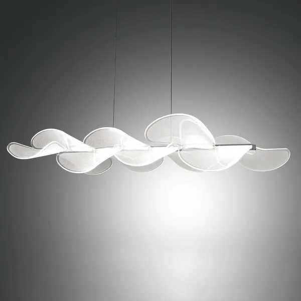 Fabas Luce Lámpara colgante LED Sylvie, alargado, 78 x 37 cm