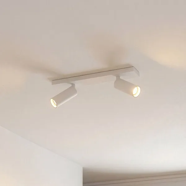 Arcchio Downlight Brinja Slim, blanco, 2 luces, GU10 MR11