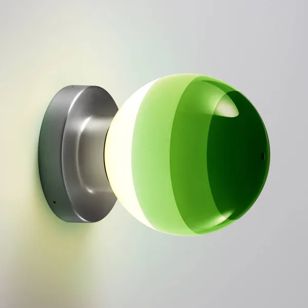 Aplique de pared LED MARSET Dipping Light A2, verde/gris