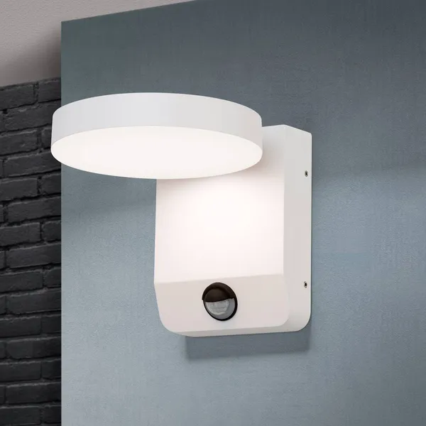 ORION Aplique LED de exterior Hendryk con sensor, blanco
