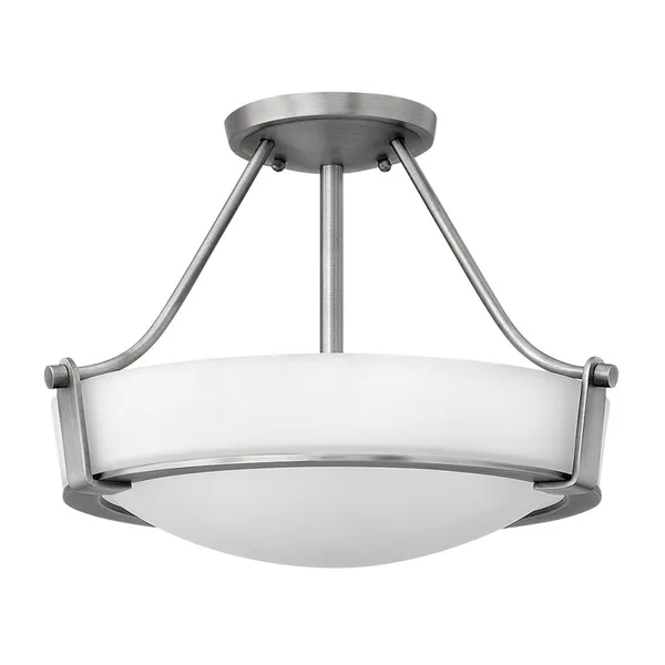 HINKLEY Lámpara de techo Hathaway, distancia níquel Ø 41cm