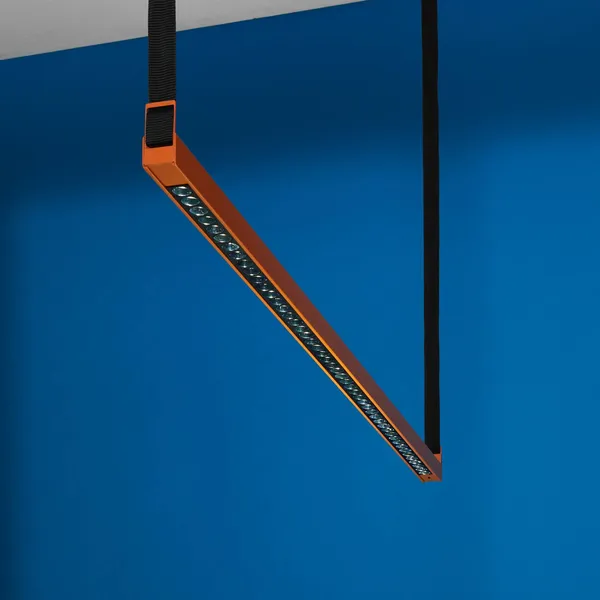 Lámpara colgante LED LOOM DESIGN Belto, naranja