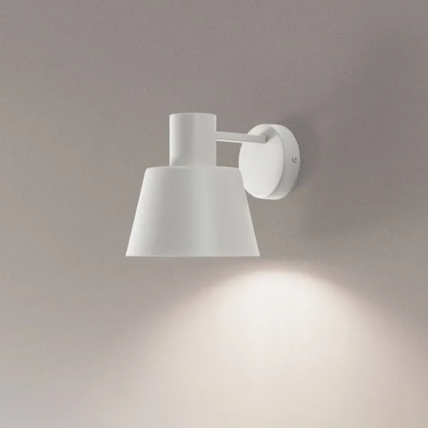 SIGMA Aplique de pared Dunka, taupe, 1 luz, acero, E27, altura 17 cm