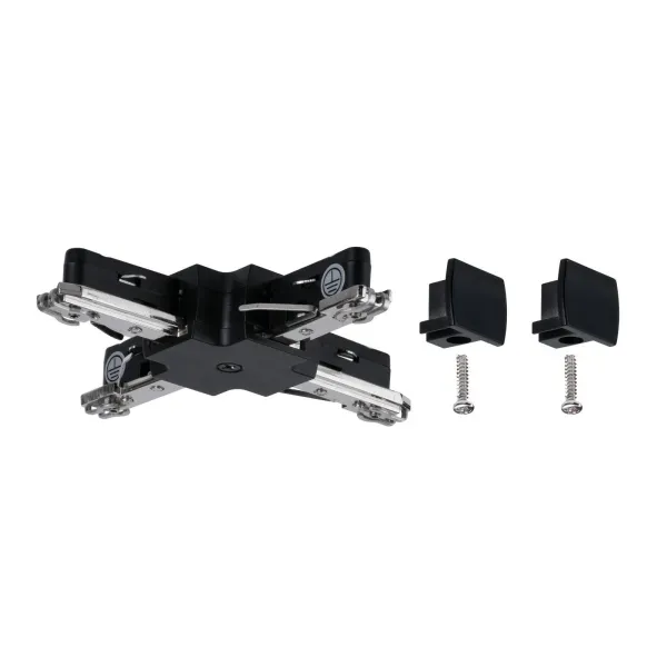 Paulmann URail conector en X rígido negro mate